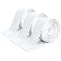 3 Stück weiße Silikon-Dichtungsrolle für Badezimmer, weißes Klebeband für die Küche, Dichtungsband, auslaufsicher, geeignet für Badezimmer, Toilette, von ALOVEZ