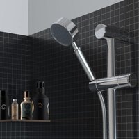 304 Edelstahl Hochdruck-Duschkopf, Handbrause mit 310 Düsen, Wassersparfunktion, G 1/2 Anschlussgewinde von ALOVEZ