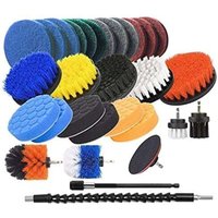 31-teiliges Set mit Bohrbürsten, Zubehör, Scheuerschwamm, Schwamm, elektrische Reinigungsbürste für Fliesen, Badezimmer, Küche, Auto, A von ALOVEZ