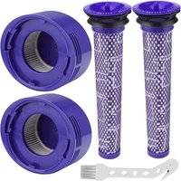 4 Paquet Pre Et Moteur Post Remplacement Du Filtre Pour Dyson V8 Aspirateur Sans Fil Ensemble De Filtres, Pack Familial,Accessoires Dyson von ALOVEZ