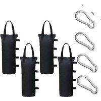 4 Pavillon Sandsäcke und 4 Karabiner,Verwendet Um Das Bein Gewicht von Pop Up Pavillons zu Erhöhen, Gartenzelte, Sonnenschirme, Trampolin von ALOVEZ