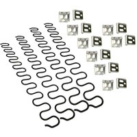 4 Stück 65 cm Sofa-Ersatzfedern mit 16 S-Clips, 4,0 Drahtdurchmesser, Sofafeder-Reparaturset für Möbel, Inneneinrichtung, Sitz von ALOVEZ