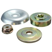 Alovez - 4 Stück Metallzahnrad-Klingenmuttern, universelle Metall-Klingenplatte für Rasenmäher mit M10-Mutter von ALOVEZ