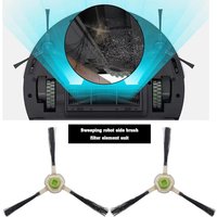 Alovez - 4 Stück Seitenbürsten und 4 Stück Hepa-Filterersatz, kompatibel mit Lefant M210/M210B/M213/M213S Roboter-Staubsauger-Ersatzzubehör von ALOVEZ