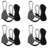 4 Stück verstellbare Ratschenseile mit 1/8 Haken, Sonnensegelspanner, Ratschengurtseil für Lampen oder Pflanzen von ALOVEZ