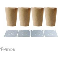 4 x 5 cm Massivholz-Möbelbeine mit Montageplatte und Schrauben für Sofa, Fernseher, Bett, Esstisch – 5 cm 4 x 5 cm Massivholz-Möbelbeine mit Montageplatte und Schrauben für Sofa, Fernseher, Bett, Esstisch – 5 cm von ALOVEZ