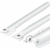 Alovez - 400 mm Schubladenführungen – 2er-Set (1 Paar) weiße Schubladenführungen, Teilauszug-Führungssystem – einfach zu montierendes von ALOVEZ