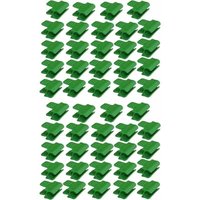 48 Stück Gartenschlauch-Clips, Gartenschuppen-Folienzubehör, 16 mm Außendurchmesser, Pflanzenstäbe, Gewächshaus-Kunststoff-Clips, grün 48 Stück Gartenschlauch-Clips, Gartenschuppen-Folienzubehör, 16 mm Außendurchmesser, Pflanzenstäbe, Gewächshaus-Kunststoff-Clips, grün von ALOVEZ
