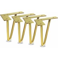 4er-Pack 6-Zoll-Möbelbeine aus goldfarbenem Metall für Schrank, TV-Ständer, Kommode, DIY-Projekt – Jalleria 4er-Pack 6-Zoll-Möbelbeine aus goldfarbenem Metall für Schrank, TV-Ständer, Kommode, DIY-Projekt – Jalleria von ALOVEZ
