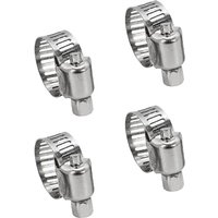 Alovez - 4er-Pack Rohrschellen aus Edelstahl 304 – verstellbar (10–16 mm) für Rohre, Haushaltsgas, Wasserleitungen, Kabel, Wasserhähne usw. von ALOVEZ