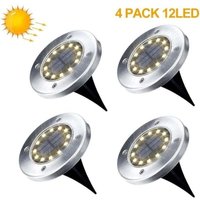 4er Pack Solar Gartenleuchten Außen 12 LED Solar Strahler Outdoor Garten Warmweiß IP65 - RWLighting & Beleuchtung / Außenbeleuchtung von ALOVEZ