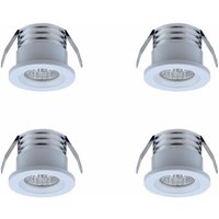4er-Set Mini-LED-Einbaustrahler, 3 w, warmweißWeiß von ALOVEZ