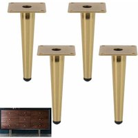 4er-Set Möbelbeine, kippbares Sofabein, Tischbein, Schrankbein, Nachttischbein aus Metall, für Couchtische, Schränke und Sofas, Gold, Tragkraft 800 4er-Set Möbelbeine, kippbares Sofabein, Tischbein, Schrankbein, Nachttischbein aus Metall, für Couchtische, Schränke und Sofas, Gold, Tragkraft 800 von ALOVEZ