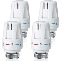 4er Set Thermostatventil, M30 x 1,5 Thermostatkopf, Thermostatventil für Heim und Büro, Heizkörperthermostat Ersatz von ALOVEZ