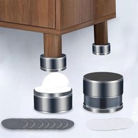 4er-Set verstellbare Bett- und Möbelerhöhungen, verstellbare Möbelbeine aus Metall, höhenverstellbar 4er-Set verstellbare Bett- und Möbelerhöhungen, verstellbare Möbelbeine aus Metall, höhenverstellbar von ALOVEZ