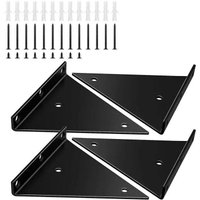 5,5 Zoll Dreieck-Regalhalterungen, 4er-Pack Hochleistungs-Wandhalterungen aus Eisen mit Schrauben, unsichtbare rechtwinklige Wandregalhalterungen, 5,5 Zoll Dreieck-Regalhalterungen, 4er-Pack Hochleistungs-Wandhalterungen aus Eisen mit Schrauben, unsichtbare rechtwinklige Wandregalhalterungen, von ALOVEZ