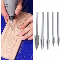 Alovez - 5-teiliges Bit-Set zum Schnitzen und Gravieren von Holz – Schnitzwerkzeuge für die Holzbearbeitung von ALOVEZ