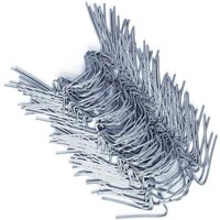 50 Stück Edelstahl-Glasklammern für Gewächshäuser, Polycarbonatplatten, Befestigungsklammern, Gewächshausklemmen W, TRIMEC von ALOVEZ