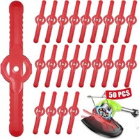 50 Stück Rasentrimmerklingen aus Kunststoff, 135 mm Ersatzklingen für Akku-Rasenmäher, Rasenmäher-Schneidklingen, Werkzeug für Rasen, Garten, von ALOVEZ