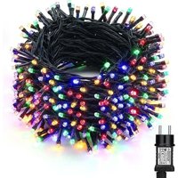 50 m LED-Lichterkette für den Außenbereich, 500 LEDs, mehrfarbig, mit Stecker, für Weihnachten, Hochzeit, Party, Haus, Garten von ALOVEZ