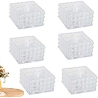 6 Stück LED-Teelichter in Würfelform, flammenlose elektrische künstliche Teelichter für Hochzeiten und Halloween-Dekorationen 6 Stück LED-Teelichter in Würfelform, flammenlose elektrische künstliche Teelichter für Hochzeiten und Halloween-Dekorationen von ALOVEZ