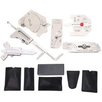 6-teiliges Kehlnahtlehren-Set, Kehlnaht-Inspektionslehren-Set, inklusive Hi-Lo-Lehre, Winkelmesswerkzeug 6-teiliges Kehlnahtlehren-Set, Kehlnaht-Inspektionslehren-Set, inklusive Hi-Lo-Lehre, Winkelmesswerkzeug von ALOVEZ