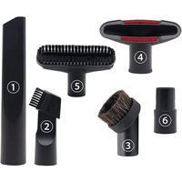 6-teiliges Staubsaugerzubehör, geeignet für Staubsauger Kaliber 32 mm und 35 mm, für Staubsaugerdüsen von Karcher, Rowenta, Hoover, Xoiture, Bosch, von ALOVEZ