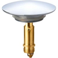 66 mm Pop-up-Klick-Klack-Ablaufgarnitur für Badezimmerspüle, Küchenspüle, verchromte Spüle aus massivem Messing von ALOVEZ