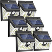 6er-Pack Solarleuchten für den Außenbereich mit PIR-Bewegungsmelder, 40 LEDs, Bewegungsmelder, 3 Modi, wasserdicht, solarbetriebene Gartenleuchten, 6er-Pack Solarleuchten für den Außenbereich mit PIR-Bewegungsmelder, 40 LEDs, Bewegungsmelder, 3 Modi, wasserdicht, solarbetriebene Gartenleuchten, von ALOVEZ