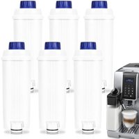 6x Wasserfilter für Delonghi kompatibel mit DLSC002 EC800 ECAM ETAM mit Aktivkohle von ALOVEZ