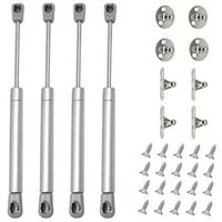 80N Gasdruckfeder, hydraulische Federbeine, Stoßdämpfer für Schranktüren, Möbelstrebe für Schränke, Bücherregale, Möbel (4 Stück, 80N) von ALOVEZ