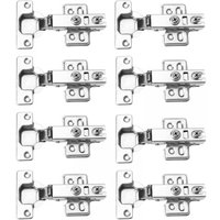 8er-Pack Scharniere für Küchenschränke, Schlafzimmer, Esszimmer, sanft schließende Scharniere für gefaltete Türen mit Schrauben 8er-Pack Scharniere für Küchenschränke, Schlafzimmer, Esszimmer, sanft schließende Scharniere für gefaltete Türen mit Schrauben von ALOVEZ