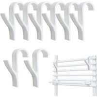 8er-Set Haken für Heizkörper, Handtuchhalter fürs Bad, Handtuchheizkörper, Handtuchhaken für Heizkörper, Handtuchtrocknerhaken (Weiß) von ALOVEZ