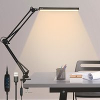 ALOVZE 10-W-LED-Schreibtischlampe mit Klemme, Augenschutz, faltbarer und drehbarer Metallarm mit Schwenkarm, geeignet für das Büro ALOVZE 10-W-LED-Schreibtischlampe mit Klemme, Augenschutz, faltbarer und drehbarer Metallarm mit Schwenkarm, geeignet für das Büro von ALOVEZ