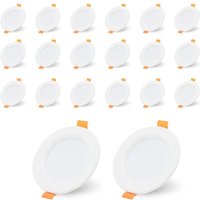ALOVZE 20x LED Einbaustrahler 5W Deckenstrahler Warmweiß - WeißEinbaustrahler LEDEinbaustrahler LEDEinbaustrahler von ALOVEZ
