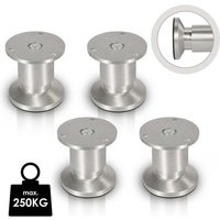 ALOVZE 4X Möbelbeine, Sofa-Stützbein, Schrankbein, verstellbar, für Kleiderschrank, Sofa, Bettbeine, Aluminium, 60 mm von ALOVEZ