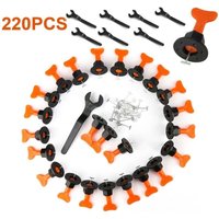 ALOVZE Wiederverwendbares Fliesen-Nivelliersystem-Set, T-Fliesen-Nivellierer, Keramik-Wandkonstruktion, 220 Stück ALOVZE Wiederverwendbares Fliesen-Nivelliersystem-Set, T-Fliesen-Nivellierer, Keramik-Wandkonstruktion, 220 Stück von ALOVEZ