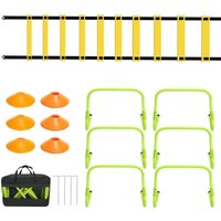 ALOVZE Koordinationsleiter Agility-Leiter Koordinationshürden, Koordinationsleiterspiele für Fußball 42cm ALOVZE Koordinationsleiter Agility-Leiter Koordinationshürden, Koordinationsleiterspiele für Fußball 42cm von ALOVEZ