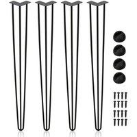 ALOVZE Tischbeine, Haarnadel-Tischbeine, 40 cm, 3-Stangen-Möbelbeine aus massivem Metall für Heimwerker, Home Office, Restaurant, Schreibtisch, ALOVZE Tischbeine, Haarnadel-Tischbeine, 40 cm, 3-Stangen-Möbelbeine aus massivem Metall für Heimwerker, Home Office, Restaurant, Schreibtisch, von ALOVEZ