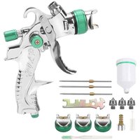 ALOVZE HVLP-Farbspritzpistole mit Schwerkraftzufuhr, pneumatische Luftspritzpistole, 1,4 mm/1,7 mm/2,0 mm, 3 Düsengrößen ALOVZE HVLP-Farbspritzpistole mit Schwerkraftzufuhr, pneumatische Luftspritzpistole, 1,4 mm/1,7 mm/2,0 mm, 3 Düsengrößen von ALOVEZ