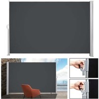 ALOVZE Seitenmarkise, Außenmarkise, einziehbarer Sichtschutz für Garten, Seitenmarkise, Balkon, Terrasse, Grau, 140 x 300 cm ALOVZE Seitenmarkise, Außenmarkise, einziehbarer Sichtschutz für Garten, Seitenmarkise, Balkon, Terrasse, Grau, 140 x 300 cm von ALOVEZ