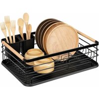 Abtropfgestell – Abtropfgestell für die Küchenspüle – Aufbewahrung von Besteck, Utensilien, Tellern und Gläsern – kein Zusammenbau erforderlich von ALOVEZ