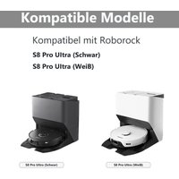 Alovez - 10er-Pack für Roborock S8 Zubehör-Set Roborock Zubehör-Set 4 Staubbeutel, 4 Wischmopps, 2 Seitenbürsten, Ersatzteile für Roboterstaubsauger von ALOVEZ