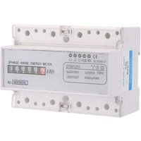 Alovez - 220/380 v 20-80 a Energieverbrauch Digitaler Stromzähler, Dreiphasen-kWh-Zähler von ALOVEZ