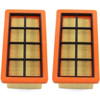 Alovez - 2er Set Flachfaltenfilter für Kärcher 6.415-953.0 AD2 AD3 AD4 Premium Aschesauger ad 3.000, ad 3.200 Staubreinigungsfilter Staubsaugerfilter von ALOVEZ