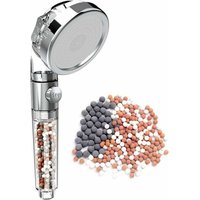 Alovez - 3-Modus-Hochdruck-Duschkopf mit Kalkfilter und Ionenfilter, Handbrause, wassersparend, druckverstärkender Ionen-Duschkopf, Duschkopf zum von ALOVEZ