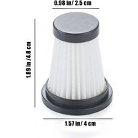 Alovez - 3-teilige HEPA-Filter, Ersatzteile für Moosoo K12 K12 pro K13 Akku-Staubsauger, für Genius Invictus One 1.0 X7/2.0 von ALOVEZ