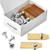 30er-Pack Titan-Rasenmähermesser für Husqvarna Automower Gardena Rasenmäher mit Titanlegierung und Hartmetall – Titan-Rasenmähermesser mit 30 von ALOVEZ