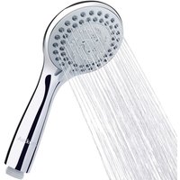 Alovez - Duschkopf, Handbrause 5 Strahlarten Handbrause, Wassersparend mit Druckverstärkung und ergonomischem Griff, Chrom-Duschkopf von ALOVEZ