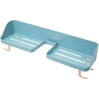 Alovez - Duschregal für Badezimmer, Duschtuch-Organizer mit 4 Haken, selbstklebend von ALOVEZ